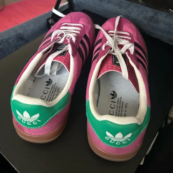 Adidas pink gazelle shoes GG 9/ 40 - Picture 3 of 7